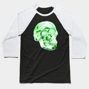 Electric Green Skull Baseball T-Shirt